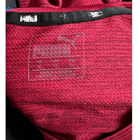 Puma men Two pieces t Shirt sz XL Red blue Short Sleeve Crew neck Pace Rhubarb - Picture 15 of 15